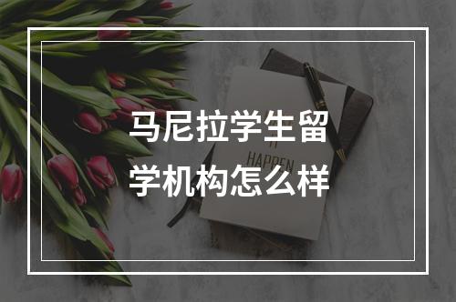 马尼拉学生留学机构怎么样