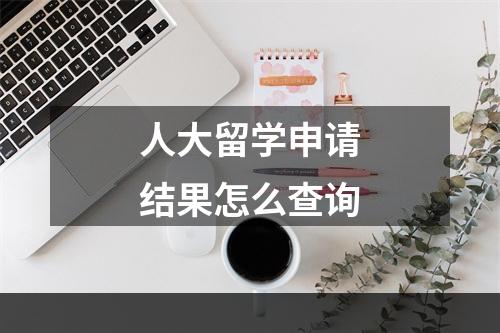 人大留学申请结果怎么查询