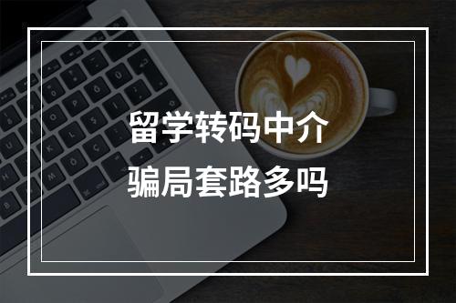 留学转码中介骗局套路多吗