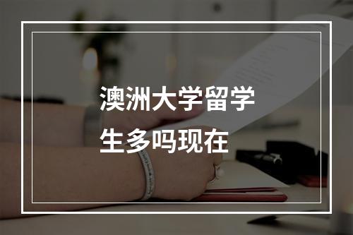 澳洲大学留学生多吗现在