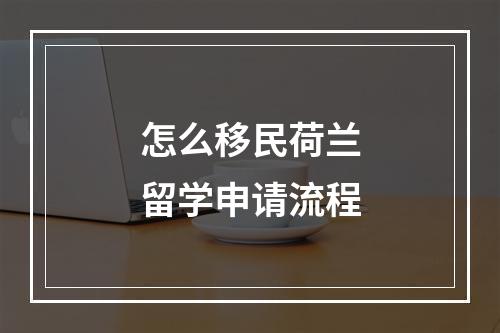 怎么移民荷兰留学申请流程