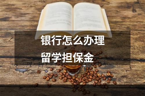 银行怎么办理留学担保金