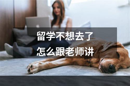 留学不想去了怎么跟老师讲