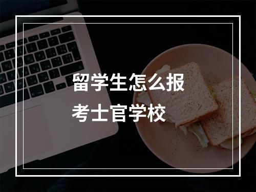 留学生怎么报考士官学校