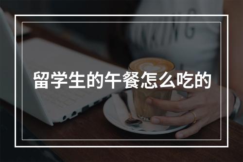 留学生的午餐怎么吃的