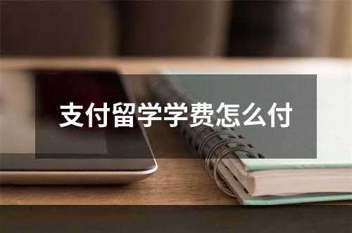 支付留学学费怎么付