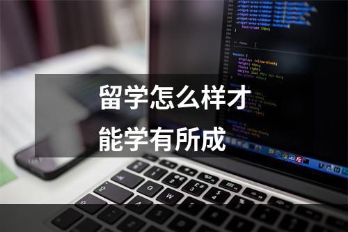 留学怎么样才能学有所成