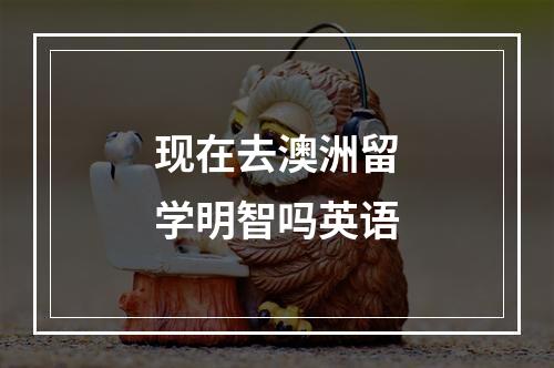 现在去澳洲留学明智吗英语