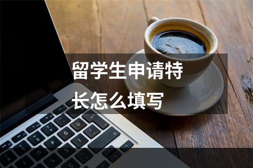 留学生申请特长怎么填写