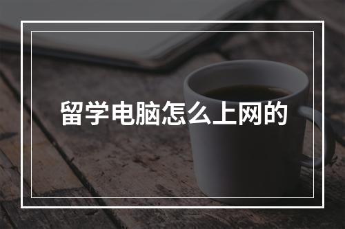 留学电脑怎么上网的