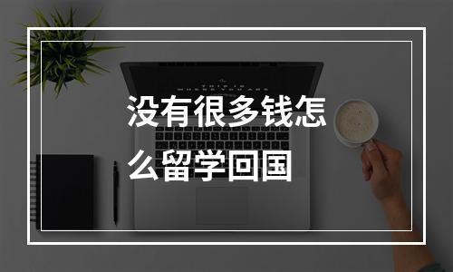 没有很多钱怎么留学回国