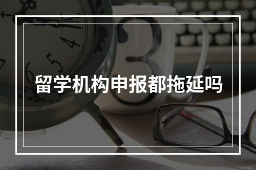 留学机构申报都拖延吗