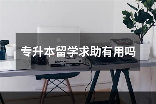 专升本留学求助有用吗