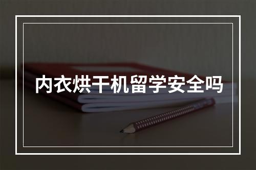 内衣烘干机留学安全吗