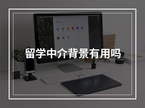 留学中介背景有用吗