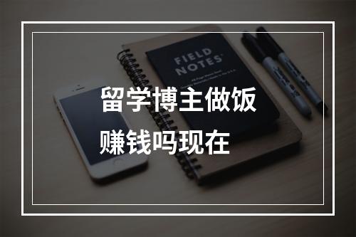 留学博主做饭赚钱吗现在