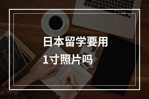 日本留学要用1寸照片吗