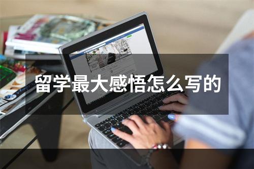 留学最大感悟怎么写的