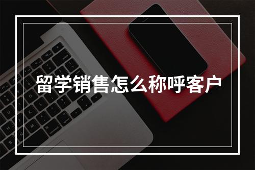 留学销售怎么称呼客户