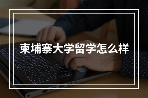 柬埔寨大学留学怎么样