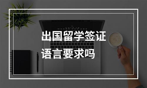 出国留学签证语言要求吗