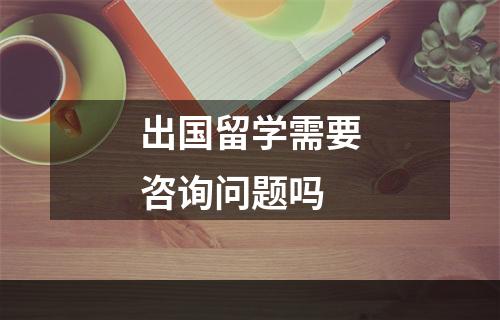 出国留学需要咨询问题吗