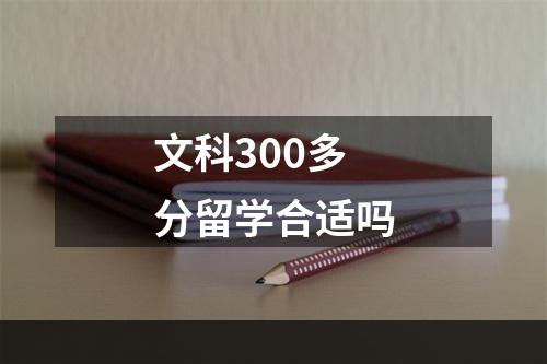 文科300多分留学合适吗