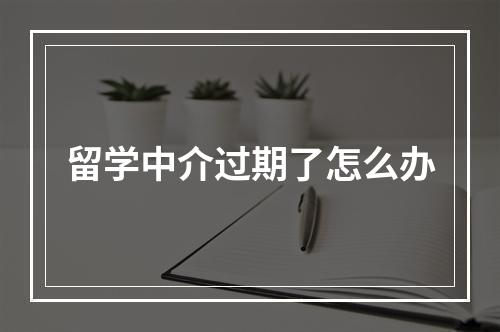 留学中介过期了怎么办