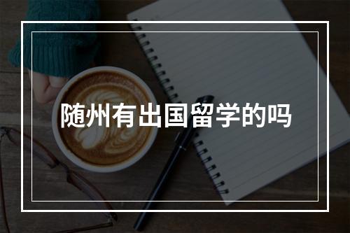 随州有出国留学的吗