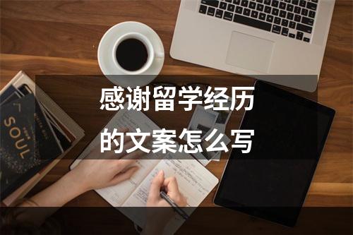 感谢留学经历的文案怎么写