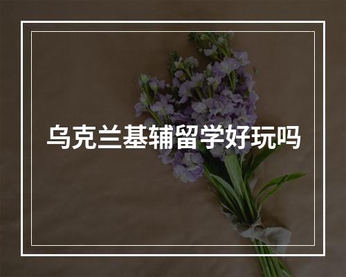 乌克兰基辅留学好玩吗