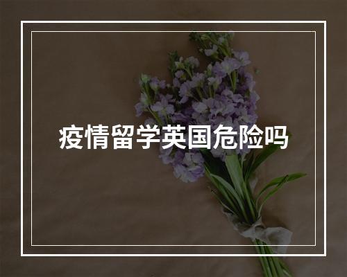 疫情留学英国危险吗