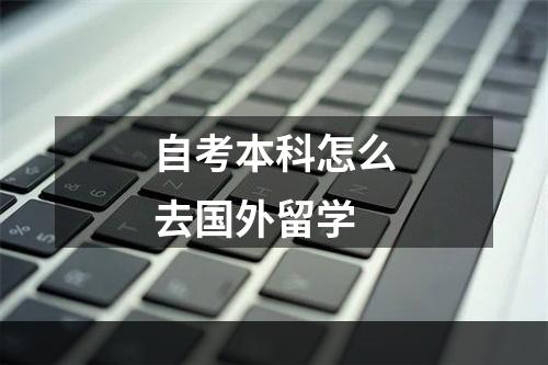 自考本科怎么去国外留学