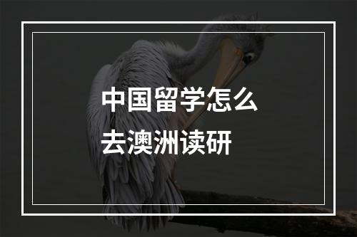 中国留学怎么去澳洲读研