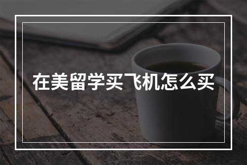 在美留学买飞机怎么买