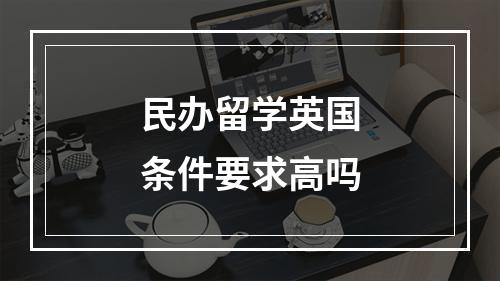 民办留学英国条件要求高吗