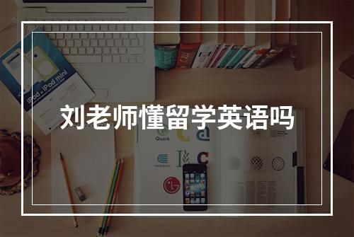 刘老师懂留学英语吗