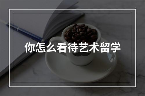 你怎么看待艺术留学