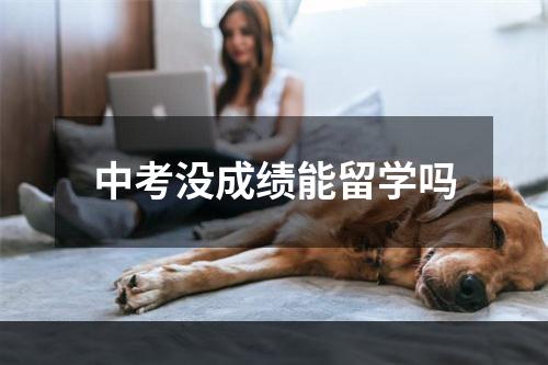 中考没成绩能留学吗