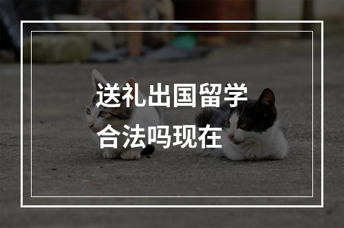 送礼出国留学合法吗现在