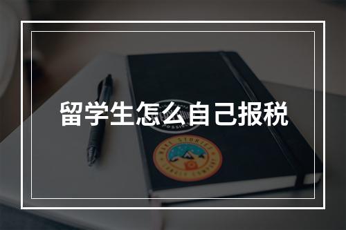 留学生怎么自己报税