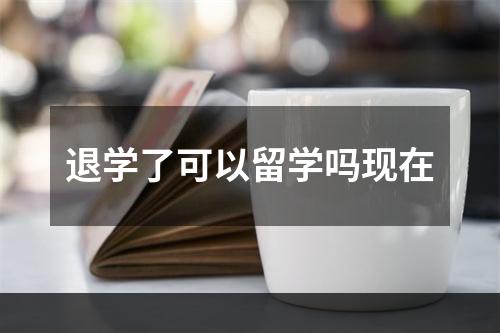 退学了可以留学吗现在