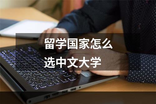 留学国家怎么选中文大学