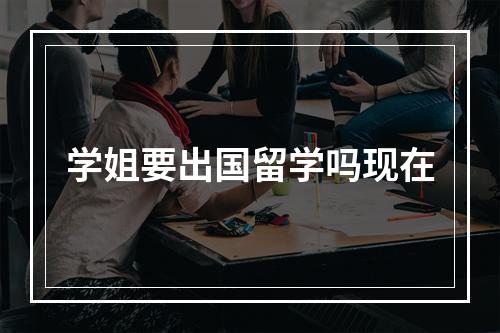 学姐要出国留学吗现在