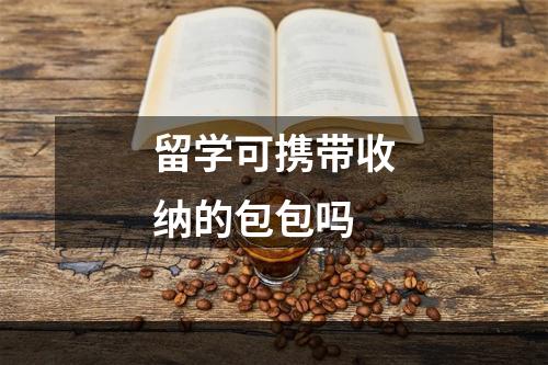 留学可携带收纳的包包吗