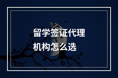 留学签证代理机构怎么选