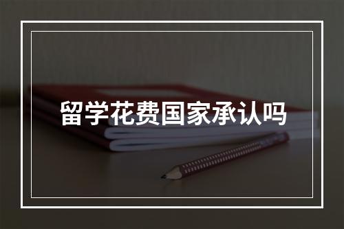 留学花费国家承认吗