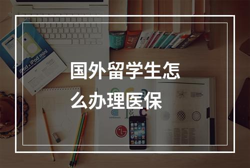 国外留学生怎么办理医保