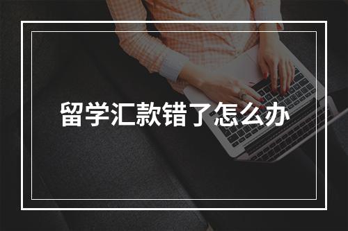 留学汇款错了怎么办