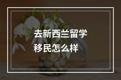 去新西兰留学移民怎么样